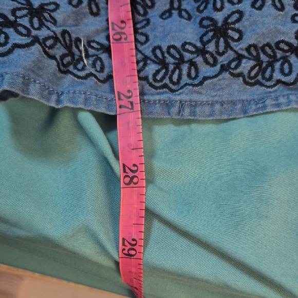 Blue Ruffled Blouse - Picture 4 of 4